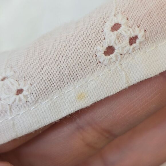 NWT Lulus Women's M Fairytale Feeling White Eyelet Tie-Strap Tiered Midi Dress - Picture 15 of 16